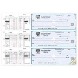 53229DS,Classic 3 to a Page Payroll/Expense Check