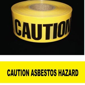 Caution Asbestos Hazard Barricade Tape