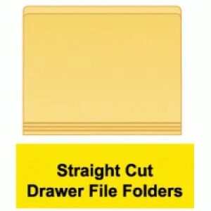 Straight Cut Drawer File Folders