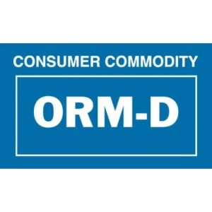 Consumer Commodity ORM-D Label