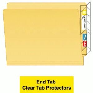 File Folder End Tab Protectors