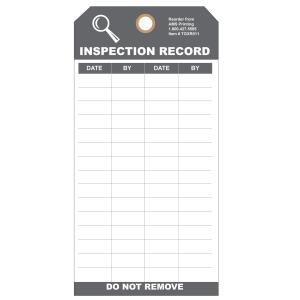 Weatherproof Tyvek Inspection Tags