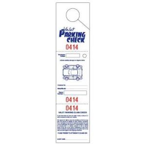 Parking & Claim Check Tags, White, 2 1/2\