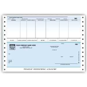 CB351C, Classic Continuous Payroll Check