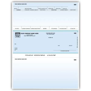 LM301C, Classic Laser/Inkjet Payroll Check