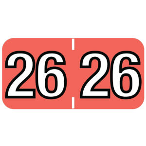 14400 Colwell® compatible Year tab labels