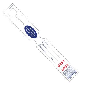 Bag Claim Tags-Blue ink, Tear Proof Stock