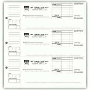 471D, Deposit Tickets For Compact Checks