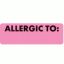 ALLERGY Alert Labels