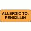 ALLERGY Alert Labels