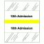 Admission Index Tabs