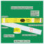 Bag Identification Tags with Transfer Tape - Yellow