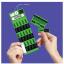Green Colored Bag Claim Tag - 15 up Label & Tag Combo