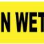 Caution Wet Floor Barricade Tape