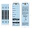 Superior Bag Claim Check Tags with 5 labels, Light Blue