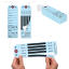 Superior Bag Claim Check Tags with 5 labels, Light Blue