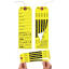 Superior Bag Claim Check Tags with 5 labels, Yellow