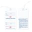Baggage Claim Check Tags-In English