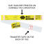 Bag Identification Tags with Transfer Tape - Yellow