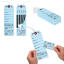 Superior Bag Claim Check Tags with 5 labels, Light Blue