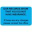 Insurance Patient Responsibility Labels