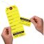 Superior Bag Claim Check Tags with 5 labels, Yellow