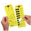 Yellow Bag Identification Tags, Manifold Construction with 8 Labels