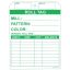 Carpet Roll Tag - Green on 10 pt Tag
