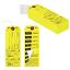 Yellow Bag Identification Tags, Manifold Construction with 8 Labels