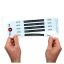 Superior Bag Claim Check Tags with 5 labels, Light Blue