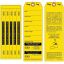 Superior Bag Claim Check Tags with 5 labels, Yellow