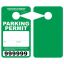 Large Thick Plastic Parking Permits with UV Varnish - Numbered