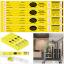 Bag Identification Tags with Transfer Tape - Yellow