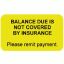 Insurance Patient Responsibility Labels