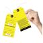 Baggage Claim Check Tags-In English Yellow