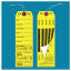 Superior Bag Claim Check Tags with 5 labels, Yellow