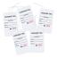 Bag Identification Tags, White Stock, Red Numbers