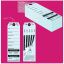 Superior Bag Claim Check Tags with 5 labels, Light Blue