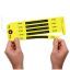 Superior Bag Claim Check Tags with 5 labels, Yellow