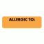 ALLERGY Alert Labels