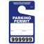 Plastic Parking Permits - Consecutively Numbered