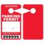 Large Thick Plastic Parking Permits with UV Varnish - Numbered