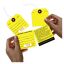 Baggage Claim Check Tags-In English Yellow