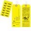 Bag Identification Tags, Manifold Construction with 6 Labels