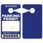 Large Thick Plastic Parking Permits with UV Varnish - Numbered