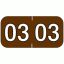 14400 Colwell® compatible Year tab labels