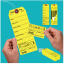 Superior Bag Claim Check Tags with 5 labels, Yellow