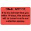 Billing & Collection Labels