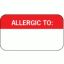 ALLERGY Alert Labels