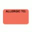 ALLERGY Alert Labels